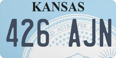 KS license plate 426AJN
