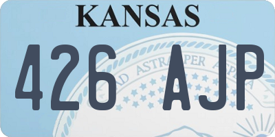 KS license plate 426AJP