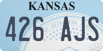 KS license plate 426AJS