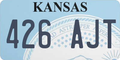 KS license plate 426AJT