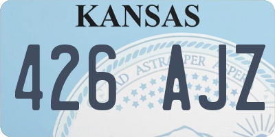 KS license plate 426AJZ