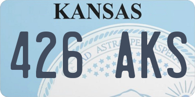 KS license plate 426AKS