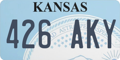 KS license plate 426AKY