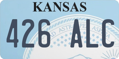 KS license plate 426ALC