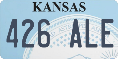 KS license plate 426ALE
