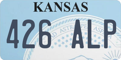 KS license plate 426ALP