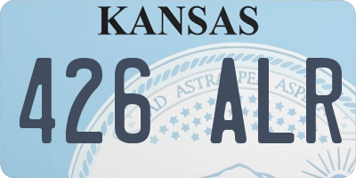 KS license plate 426ALR