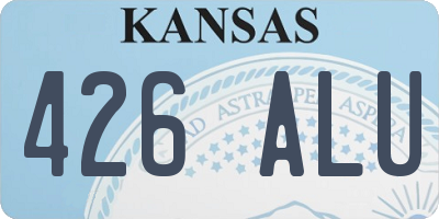 KS license plate 426ALU