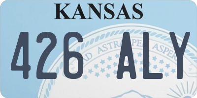 KS license plate 426ALY