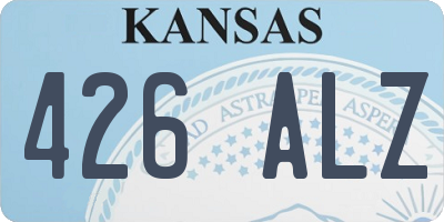KS license plate 426ALZ