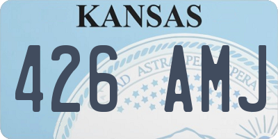 KS license plate 426AMJ