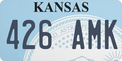 KS license plate 426AMK