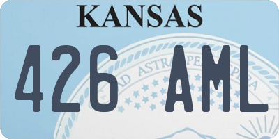 KS license plate 426AML