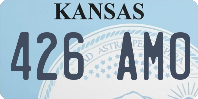 KS license plate 426AMO