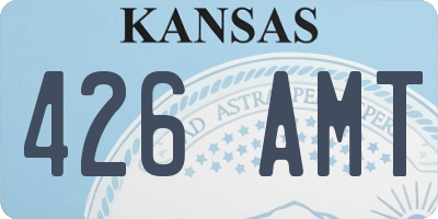 KS license plate 426AMT