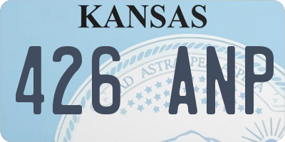 KS license plate 426ANP