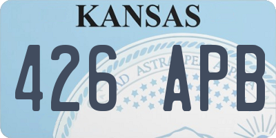 KS license plate 426APB