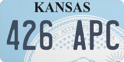 KS license plate 426APC