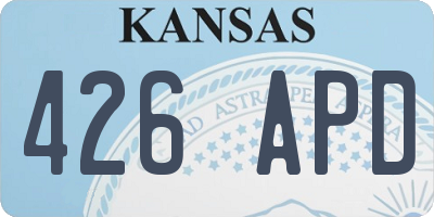 KS license plate 426APD
