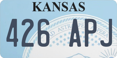 KS license plate 426APJ