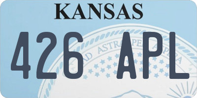 KS license plate 426APL