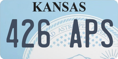 KS license plate 426APS