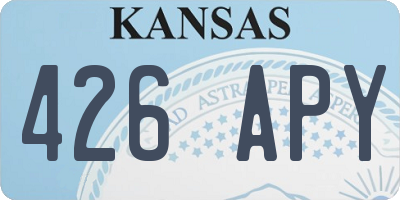 KS license plate 426APY