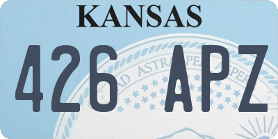 KS license plate 426APZ