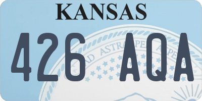 KS license plate 426AQA