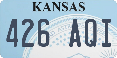 KS license plate 426AQI