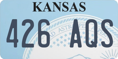 KS license plate 426AQS