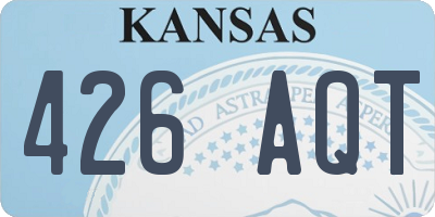 KS license plate 426AQT