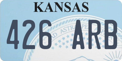 KS license plate 426ARB