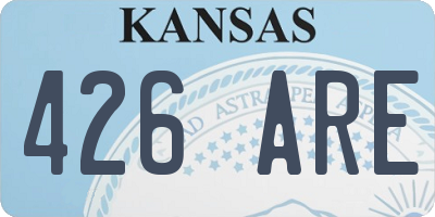 KS license plate 426ARE