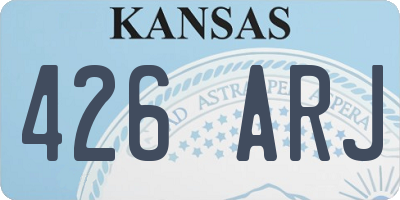 KS license plate 426ARJ