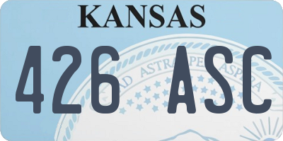 KS license plate 426ASC