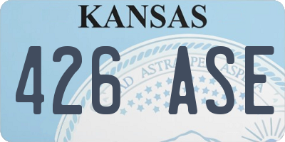 KS license plate 426ASE