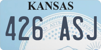 KS license plate 426ASJ