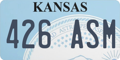 KS license plate 426ASM