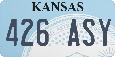 KS license plate 426ASY