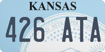 KS license plate 426ATA