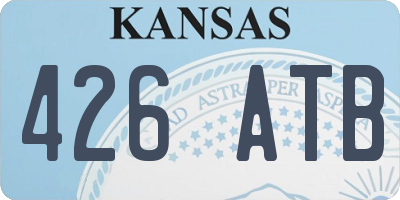 KS license plate 426ATB