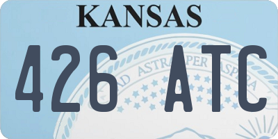 KS license plate 426ATC