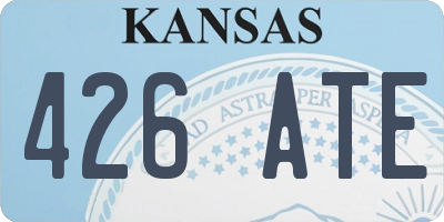KS license plate 426ATE