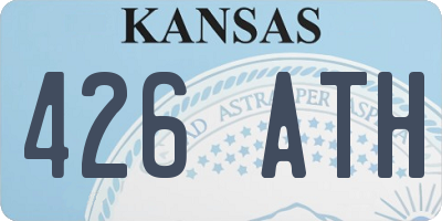 KS license plate 426ATH