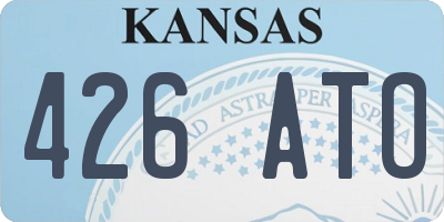 KS license plate 426ATO