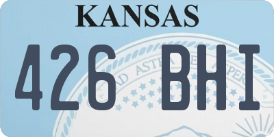 KS license plate 426BHI