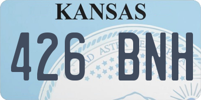 KS license plate 426BNH