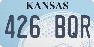 KS license plate 426BQR
