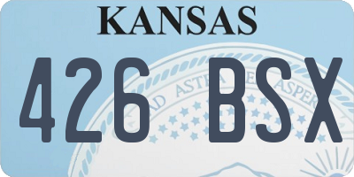 KS license plate 426BSX
